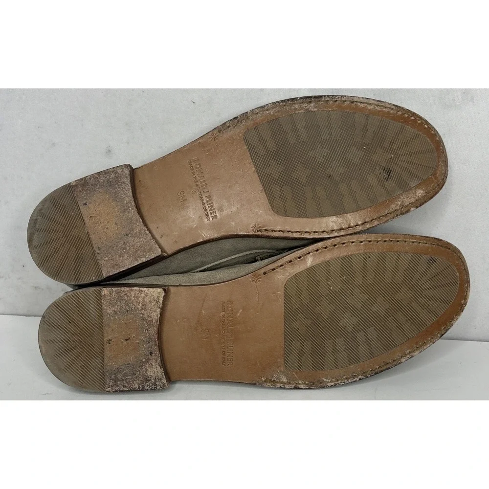 Donald J Pliner Nate Sand Suede Loafers Men's Size 9 Made In Italy Slip On - Picture 7 of 11